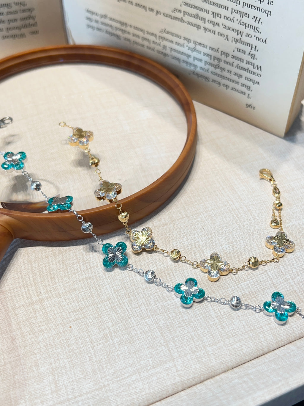 Dainty Clover Chain Bracelet