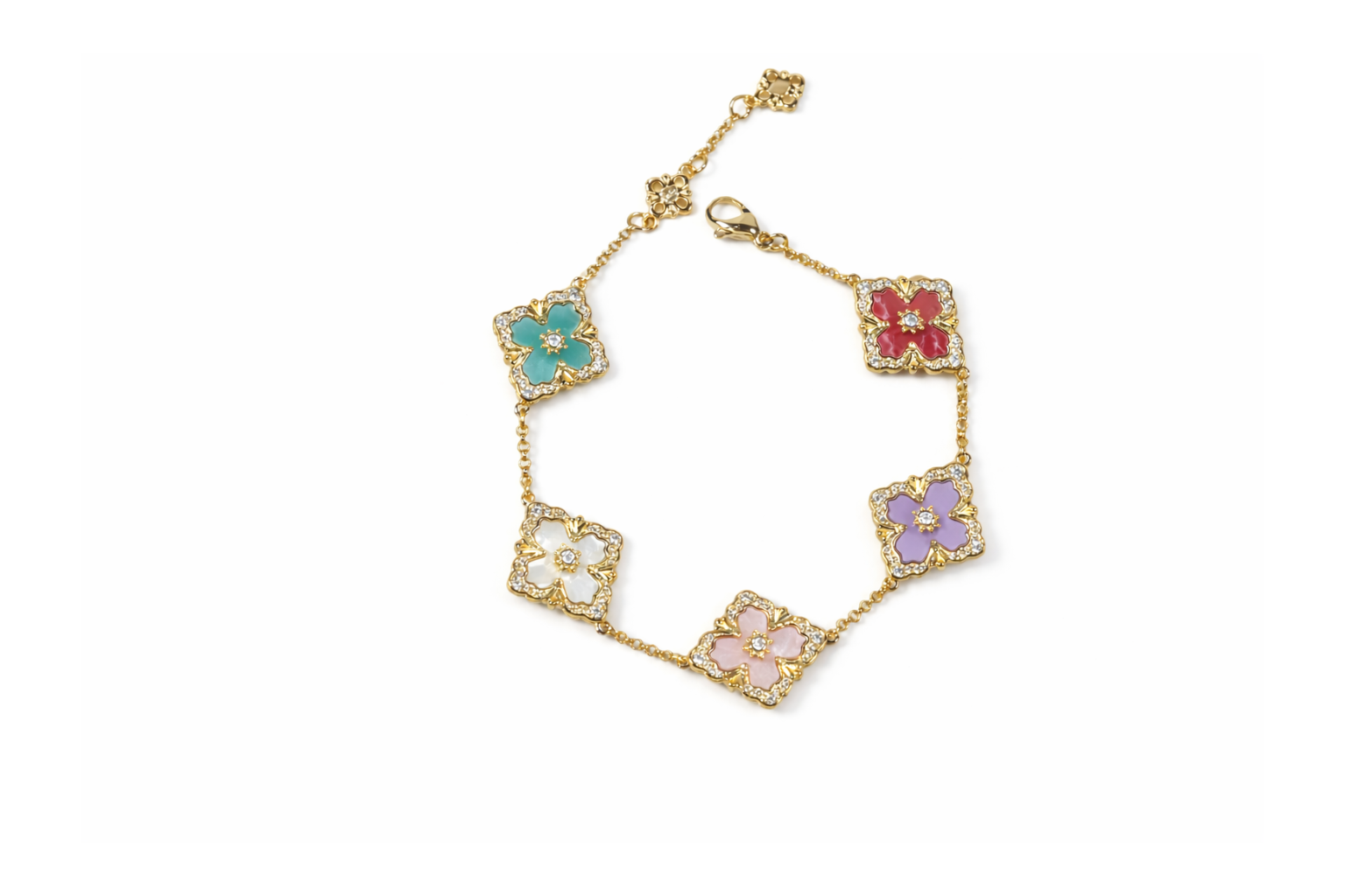 Multi-color Empress Fleur Bracelet