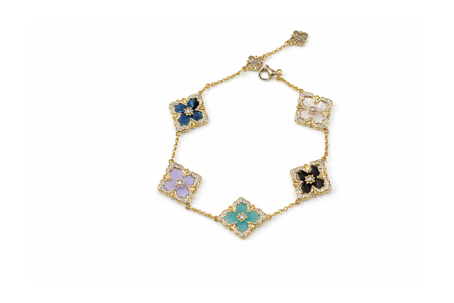 Multi-color Empress Fleur Bracelet