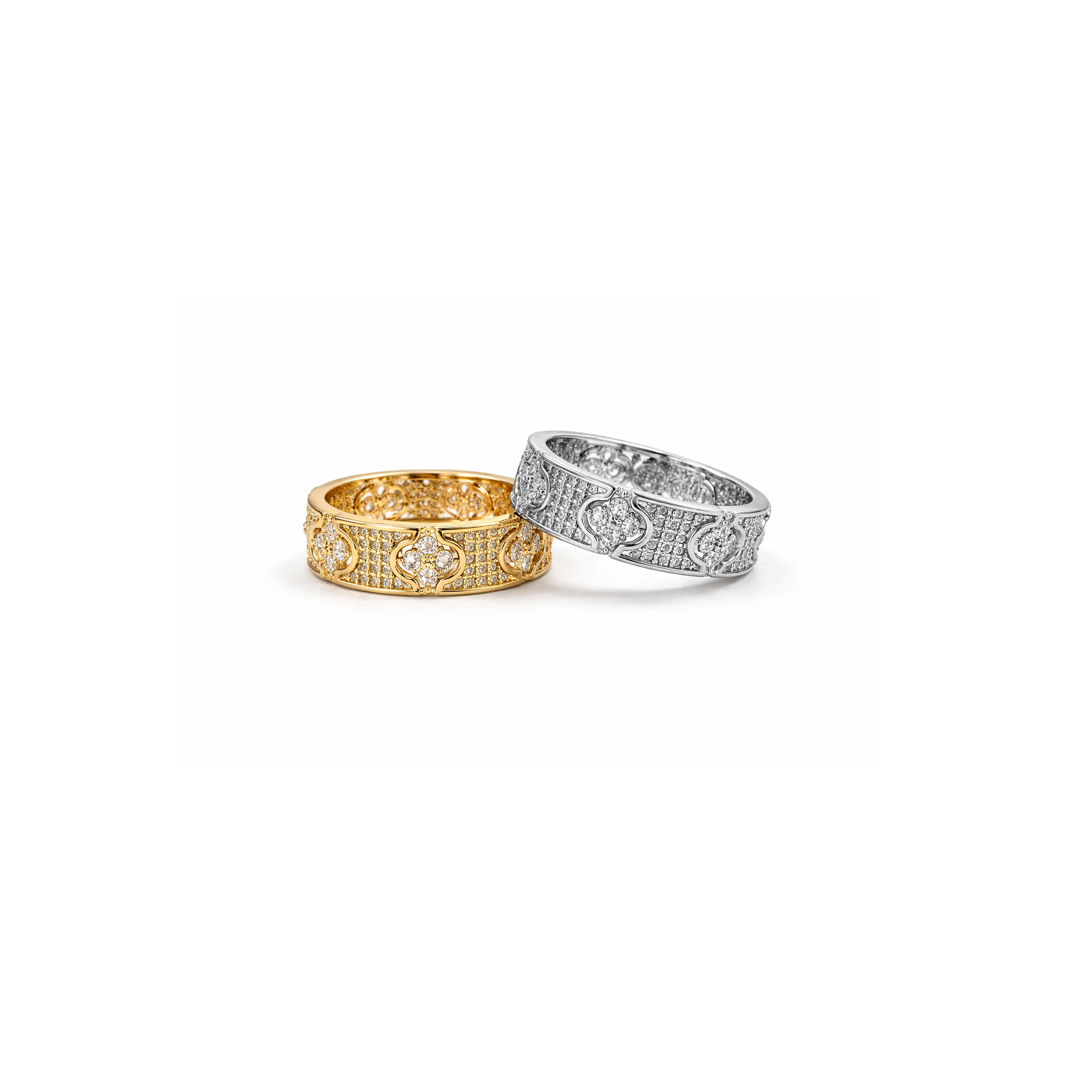 Royal Clover Pavé Ring