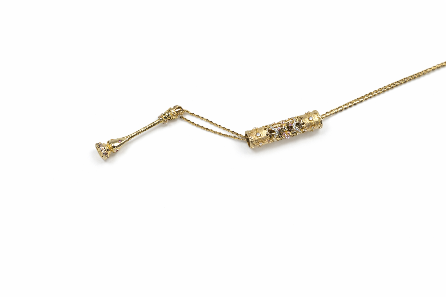 Golden Secret Vial Necklace