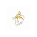 Two-Tone Ribbon Bow Ring