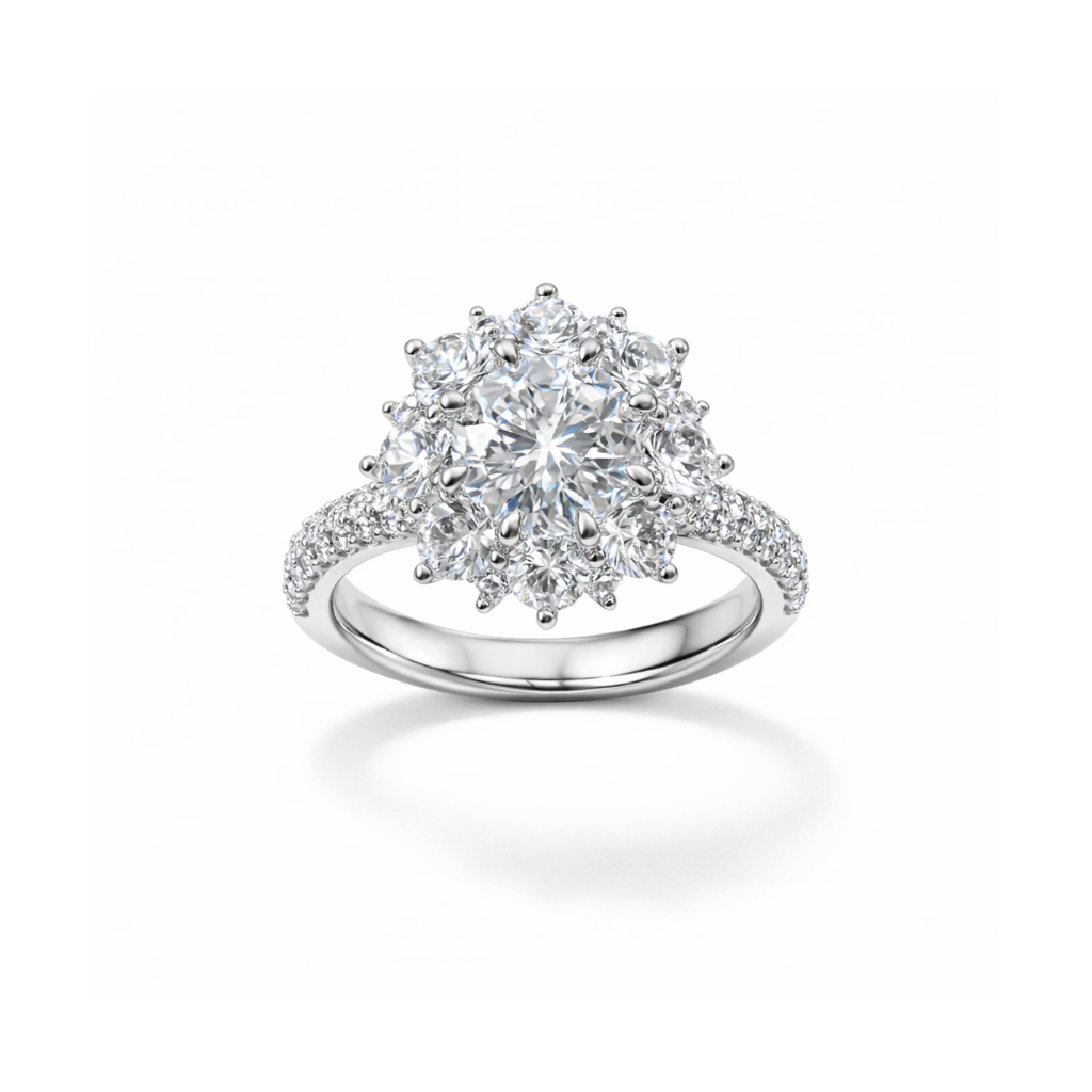 Eternal Sparkle Cluster Ring