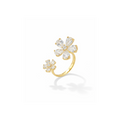 Twin Crystal Blossom Ring