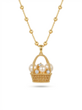 Pearl Basket Necklace