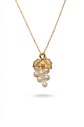 Golden Vine Pearl Grape Pendant