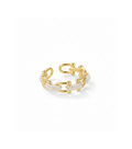 Pearl-Embellished Paperclip Ring