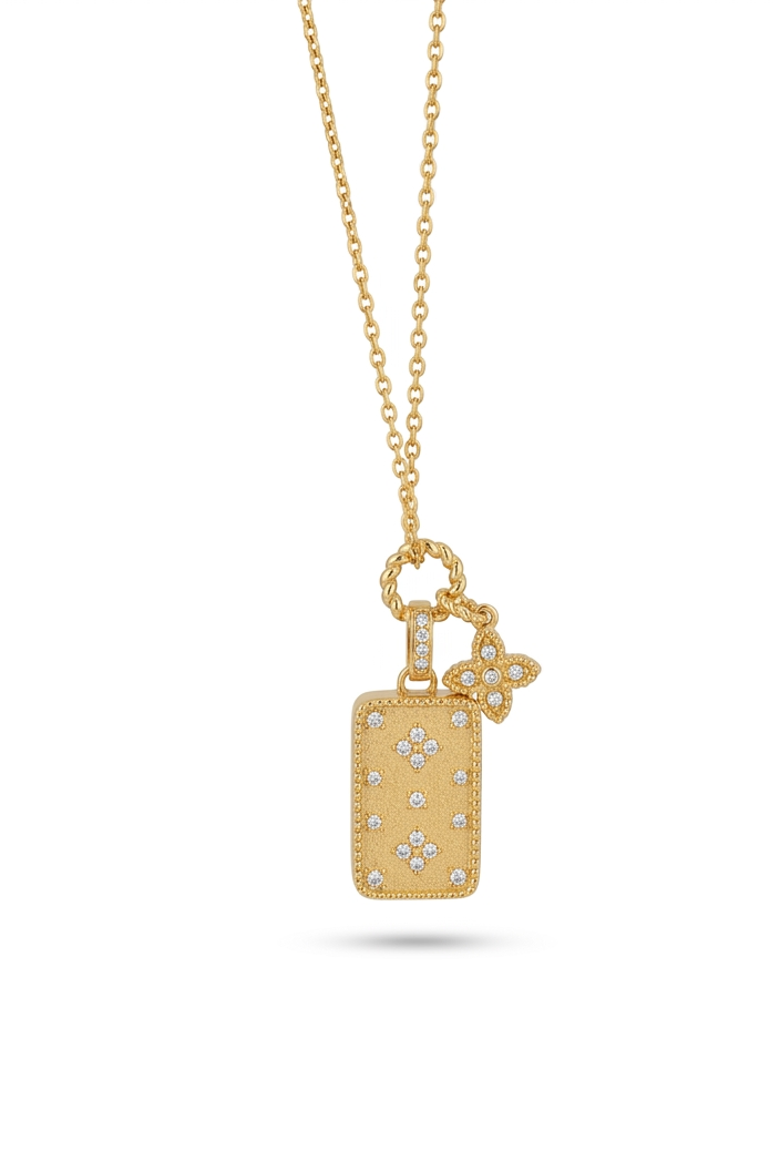 Blossom Tag Necklace