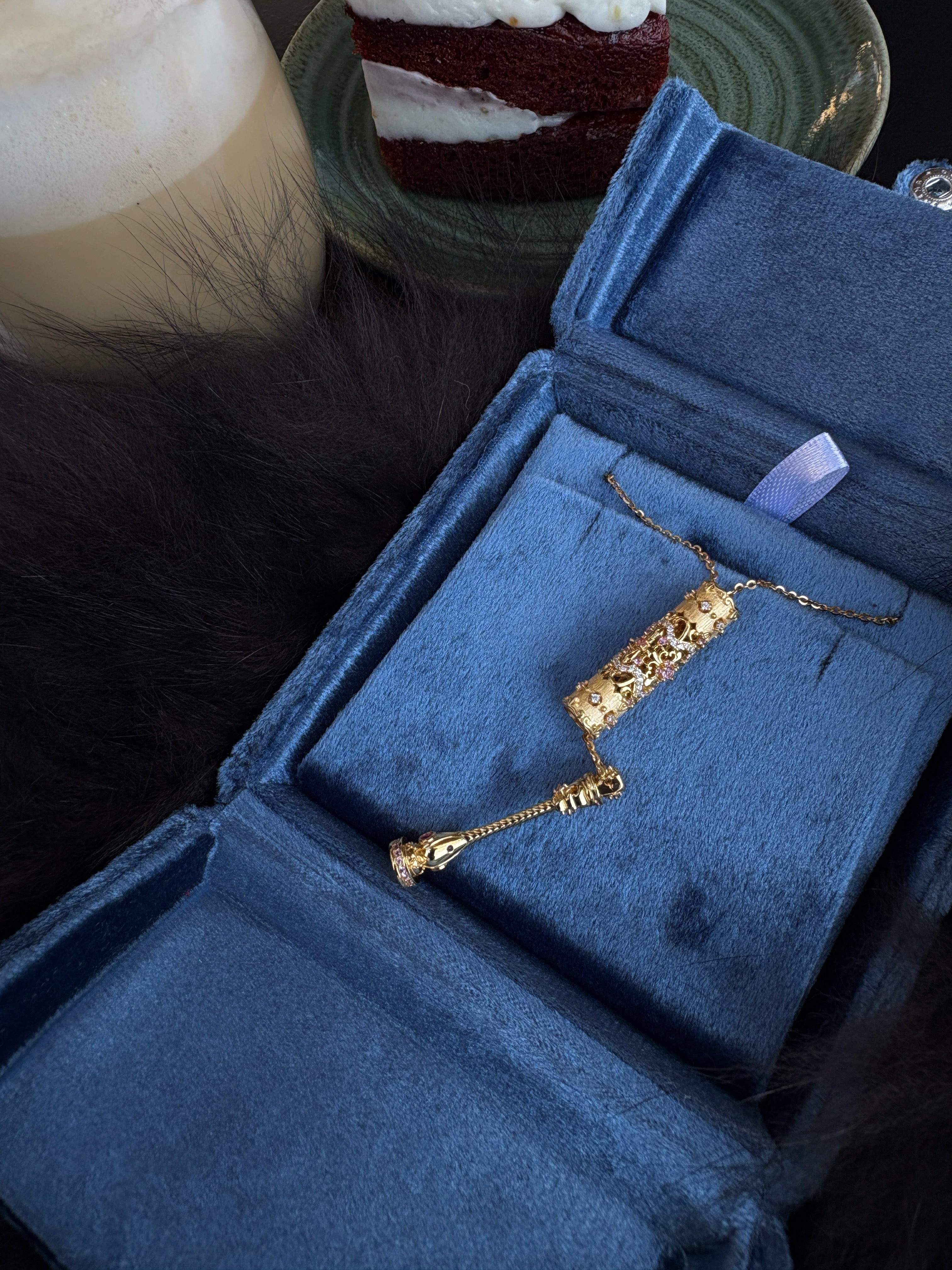 Golden Secret Vial Necklace