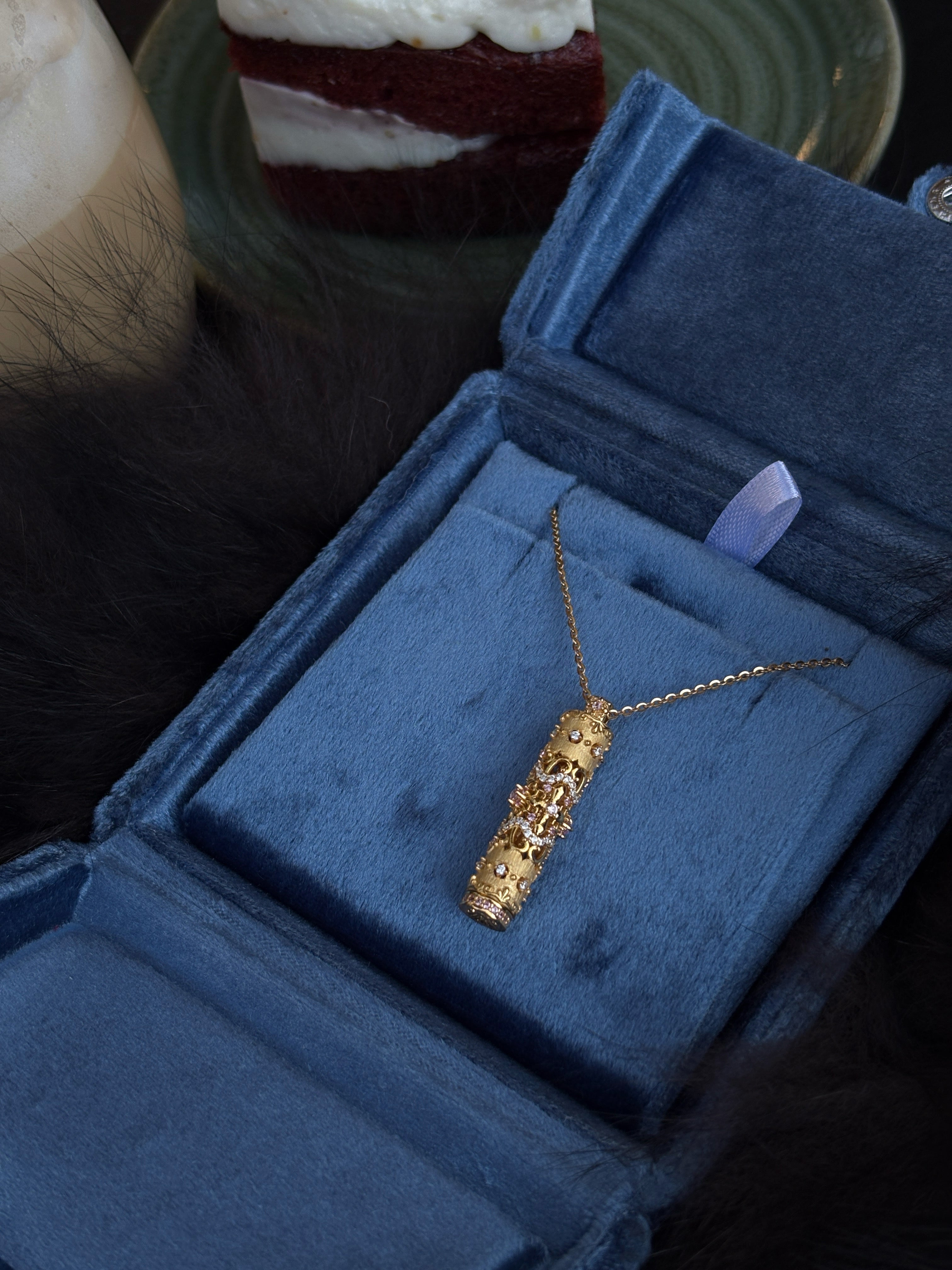 Golden Secret Vial Necklace