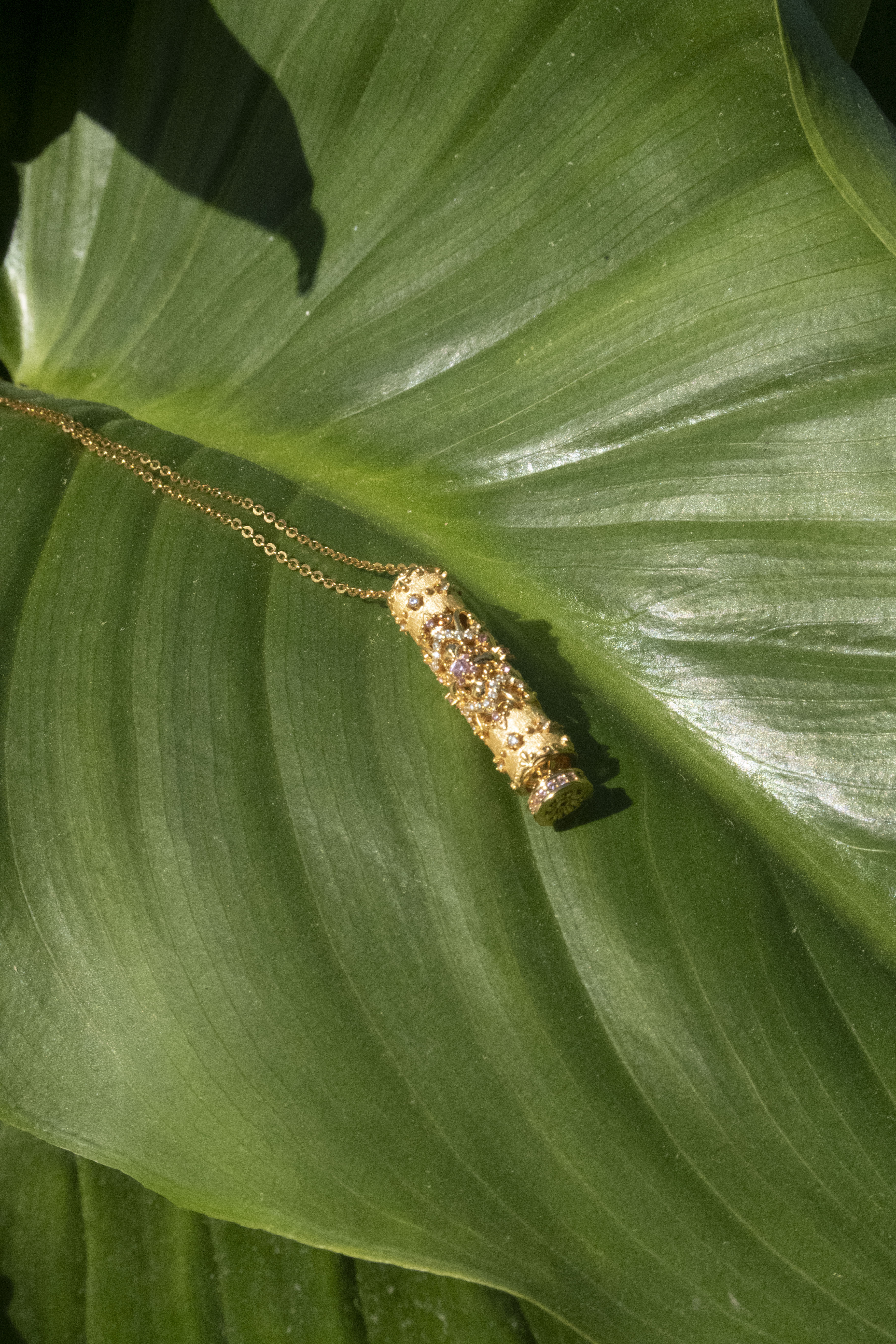 Golden Secret Vial Necklace