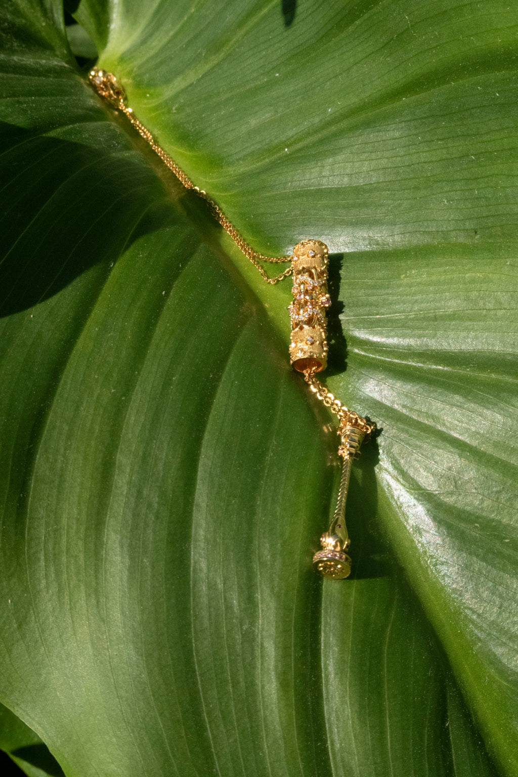Golden Secret Vial Necklace
