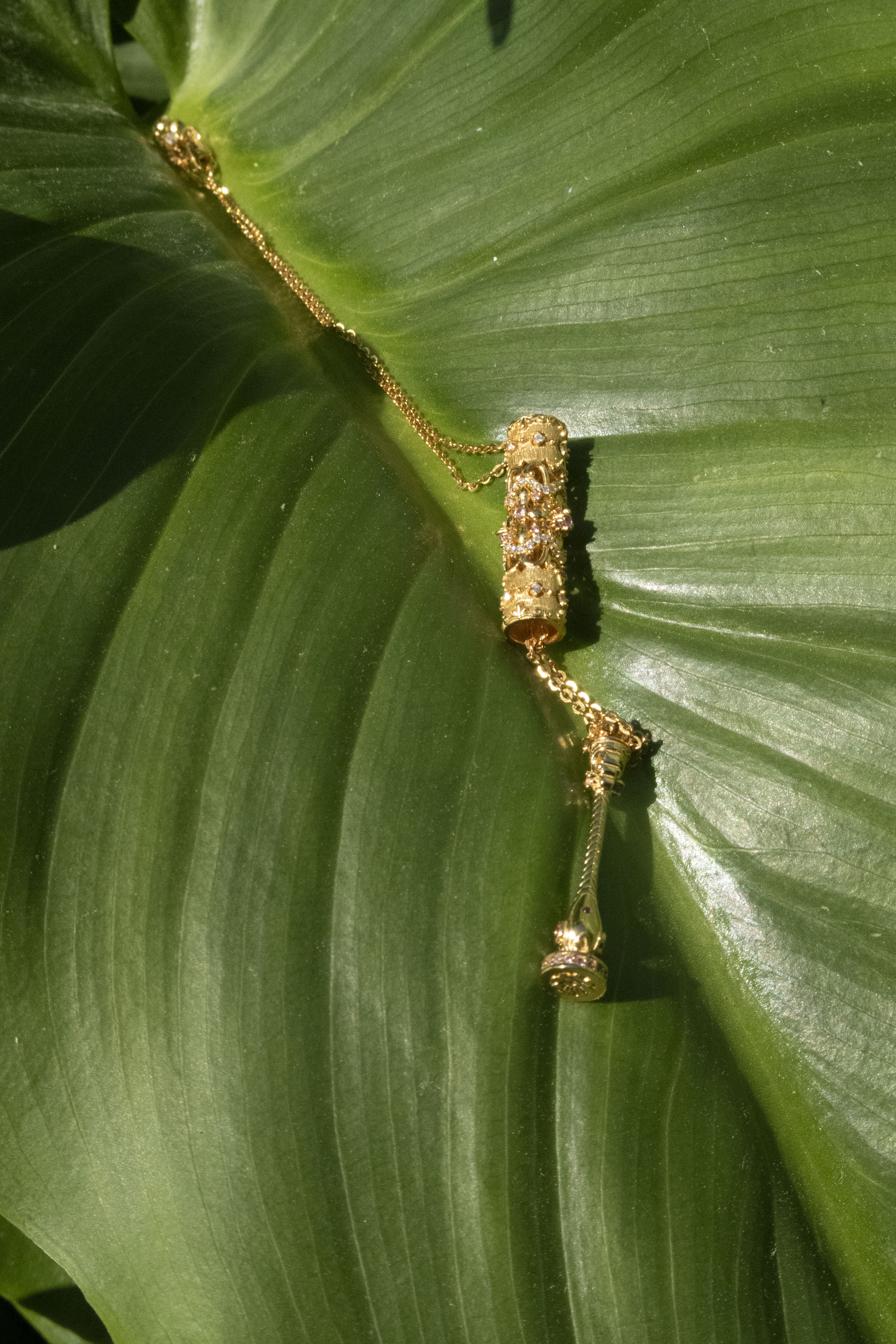 Golden Secret Vial Necklace