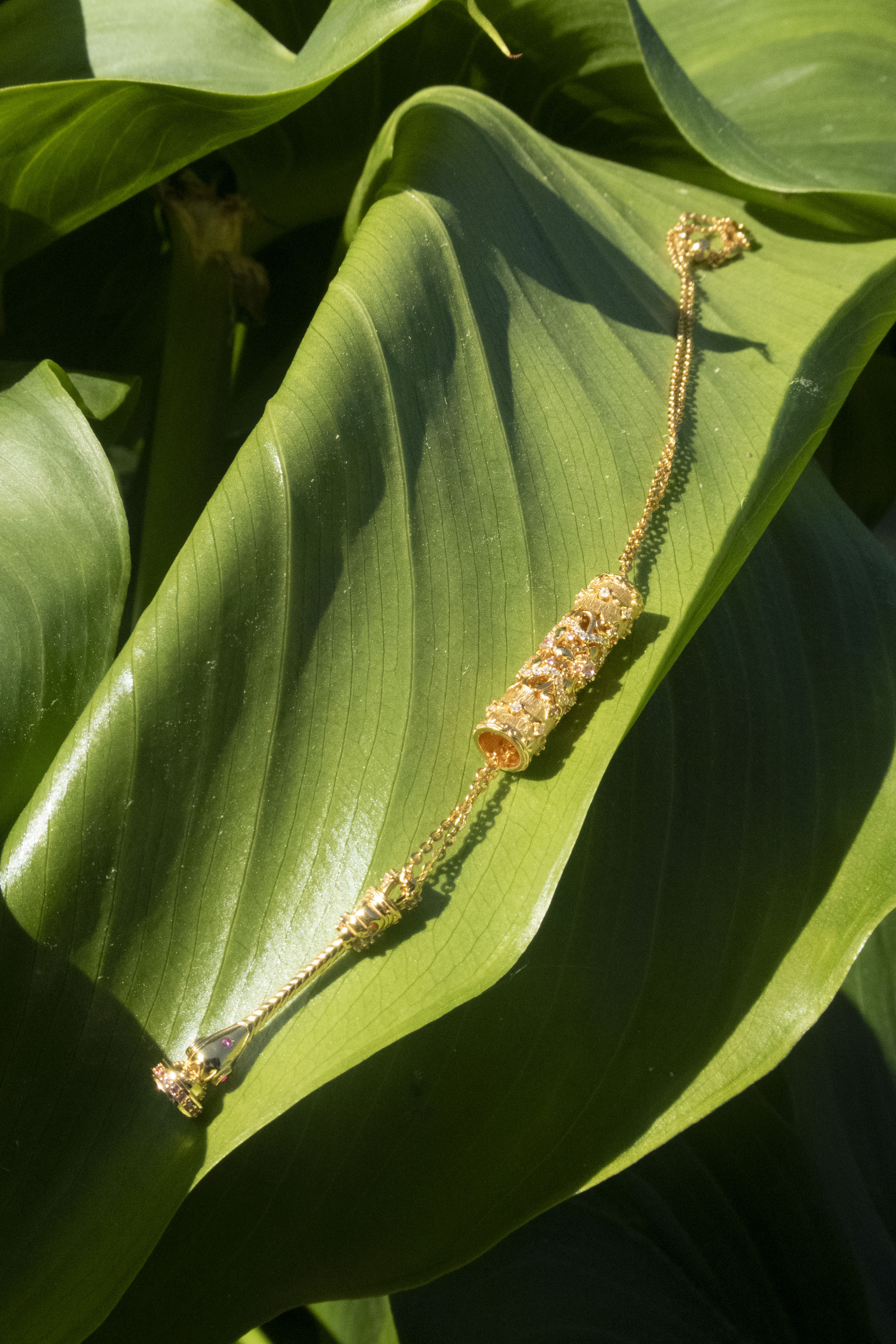 Golden Secret Vial Necklace
