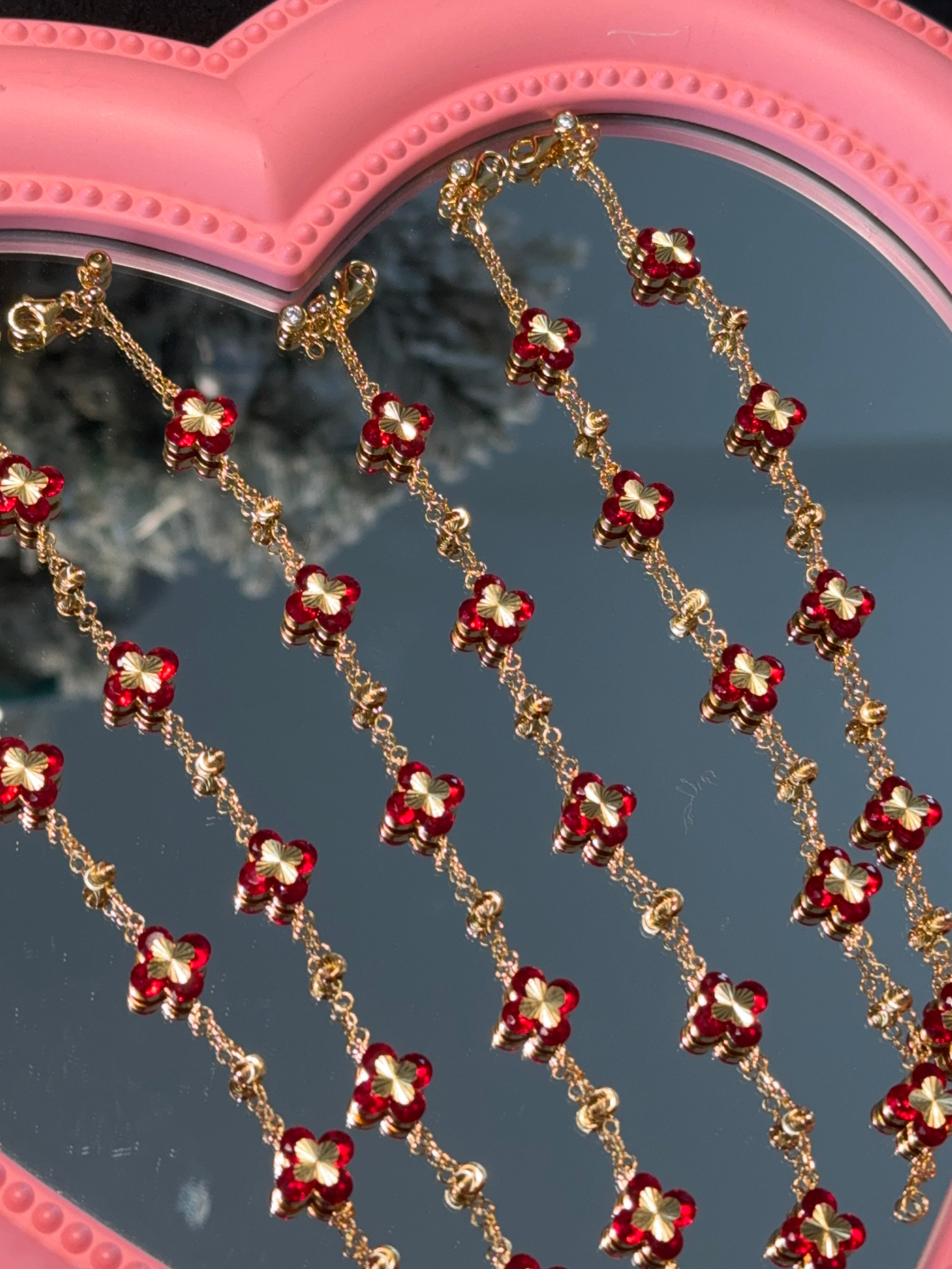 Dainty Clover Chain Bracelet