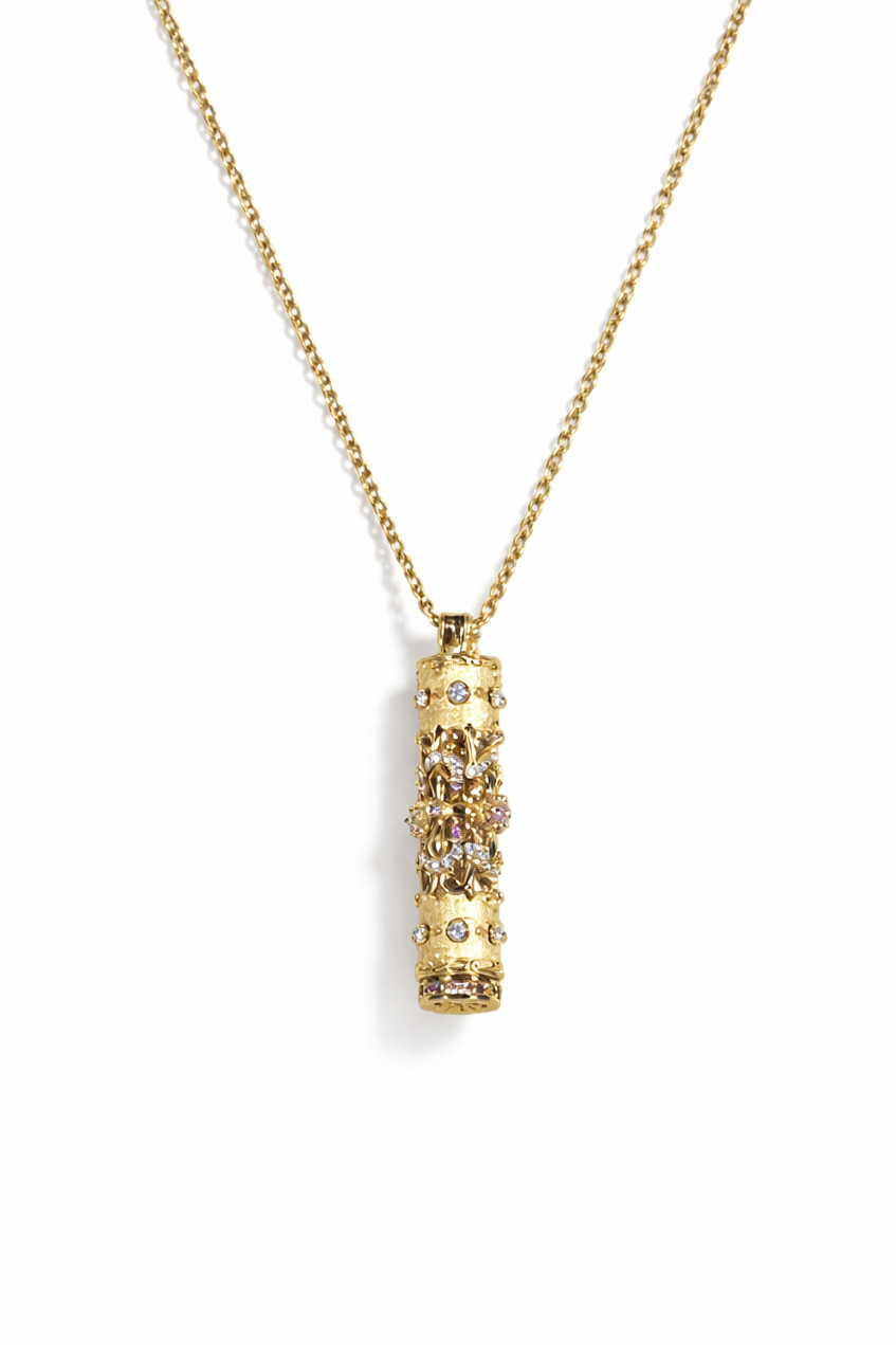 Golden Secret Vial Necklace